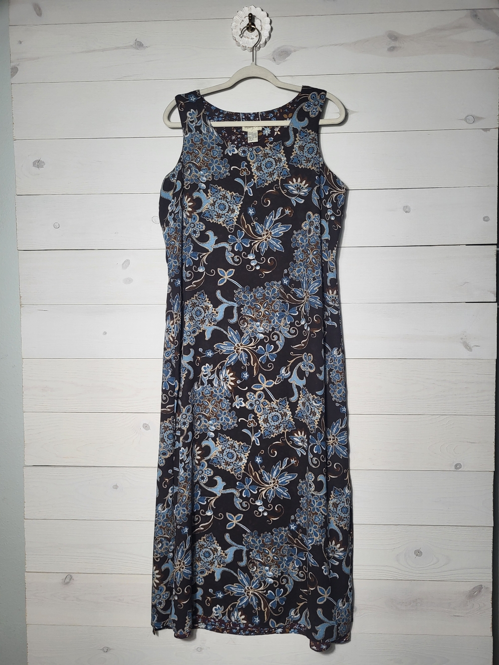 Y2K Studio Ease Maxi Dress Brown Floral BOHO